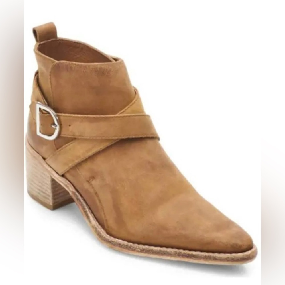 Free People | Back Loop Leather Ankle Boot